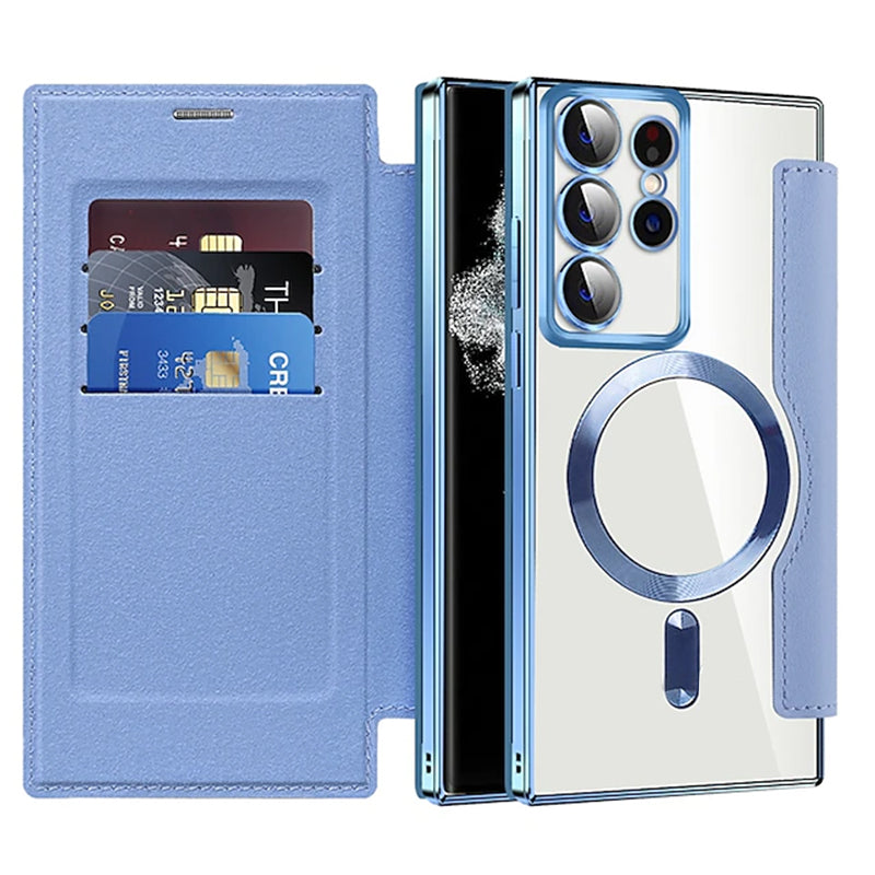 2024 New Leather Textured Flip Phone Case For Samsung
