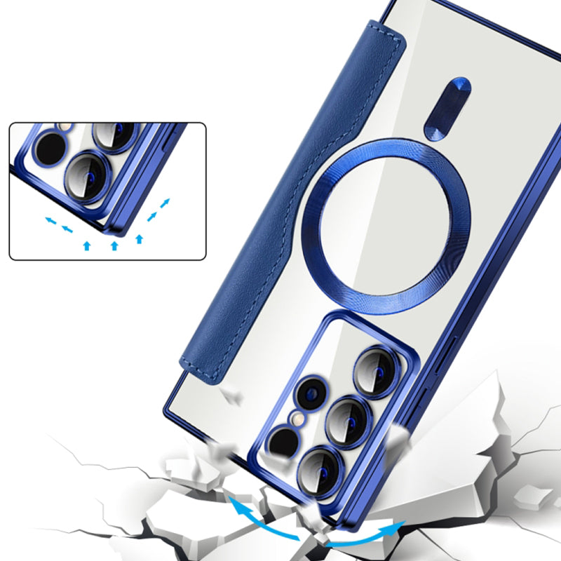 2024 New Leather Textured Flip Phone Case For Samsung