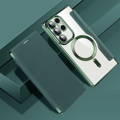 2024 New Leather Textured Flip Phone Case For Samsung